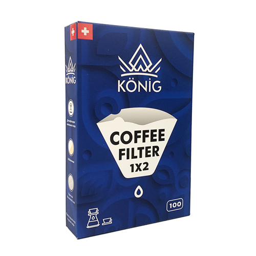Household coffee filter papers KONIG №2 white, 100 pcs/pack - photo 29041